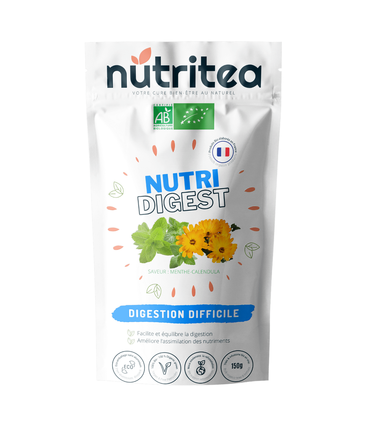 NutriDigest-Organic herbal tea digestion and anti-bloating